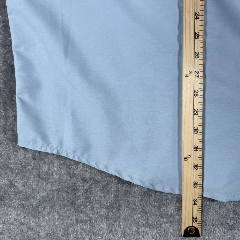 LL Bean Shirt Mens XXL Blue Vented Short Sleeve Button Up Outdoor Hiking Fishing